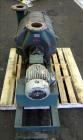 Used Lamson Multistage Centrifugal Blower, Model 406-0-6-AD, Carbon Steel. Approximately 210 cfm. Driven by a 5hp, 3/60/230/460 volt, 3485 rpm motor. Mounted on a frame. Serial# 861519.
