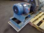 Used Lamson Multistage Centrifugal Blower, Model 407-0-7-AD, Carbon Steel. Approximately 210 cfm. Driven by a 7.5hp, 3/60/230/460 volt, 3505 rpm motor. Mounted on a frame. Serial# 910510.