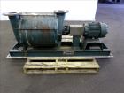 Used Lamson Multistage Centrifugal Blower, Model 407-0-7-AD, Carbon Steel. Approximately 210 cfm. Driven by a 7.5hp, 3/60/230/460 volt, 3520 rpm motor. Mounted on a frame. Serial# 890092.