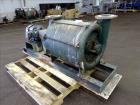Used Lamson Multistage Centrifugal Blower, Model 407-0-7-AD, Carbon Steel. Approximately 210 cfm. Driven by a 7.5hp, 3/60/230/460 volt, 3520 rpm motor. Mounted on a frame. Serial# 890092.