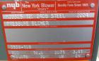Used New York Blower Pressure Blower, Type 2408, Carbon Steel.  Approximately 900 cfm at 16.6