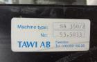 Used Tawi Vacuum Pump, Model SA 350/2, Carbon Steel. Driven by a 3.45kw, 3/60/460 volt, 3485 rpm motor. Last used with a vacuum lift system.