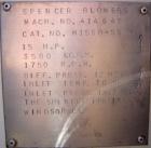 Used-Spencer Blower, Catalog #-M1550-SS. 3500 cfm at 12