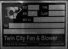 Unused- Twin City Size Blower/ Fan, Model 270.