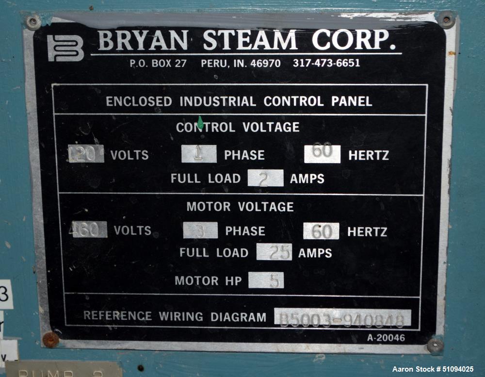 Used Bryan Steam DSH Spray Type Boiler Feed-Water De-Aerator,