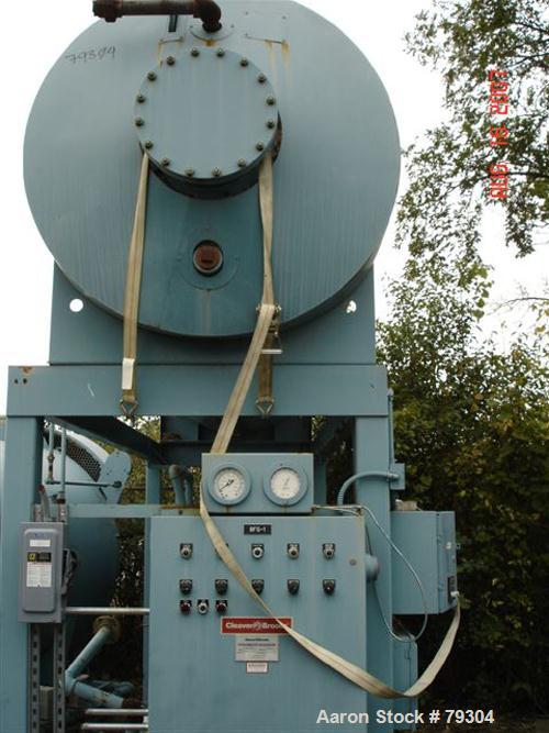 Used Cleaver Brooks Spraymaster Deaerator Model SDP30-600-5D. Rated for 30,000 LBS/HR. Unit includes (5) 1 1/2 HP, 3/60/208-230/460 Volt pumps and misc valves, piping and panels. 1200 gallon capacity...