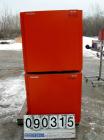 Used Viessman Horicell Hot Water Storage Tank, 316 stainless steel. (1) 120 gallon horizontal tank, rated 150 psi. Heat exchanger capacity 4.5 gallons, rated 195 psi at 248 degrees F.