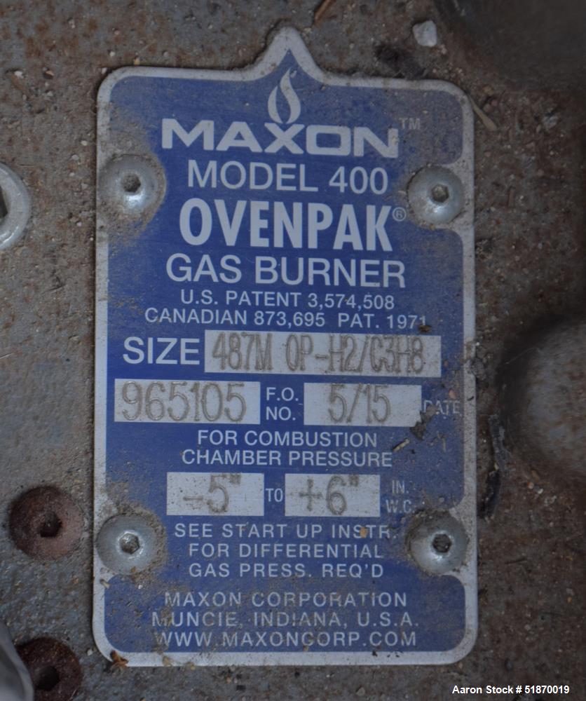Unused- Born HDO Direct Fired Heater. Operating conditions 805 psig at 390 degress F., radiant tube bare surface area 345 square feet. With a Maxon Ovenpak burner, gas train and panel. Last used In B...