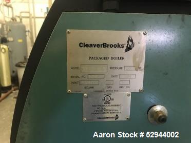 Cleaver Brooks, Mod #:CBEX-P700-200-150 Boiler