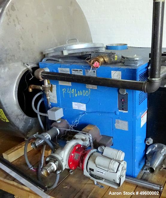 Usado- Caldera de agua caliente a gas Lochinvar, modelo CWN0985PM. Presión máxima de trabajo 160 psi. Calificación de entrad...