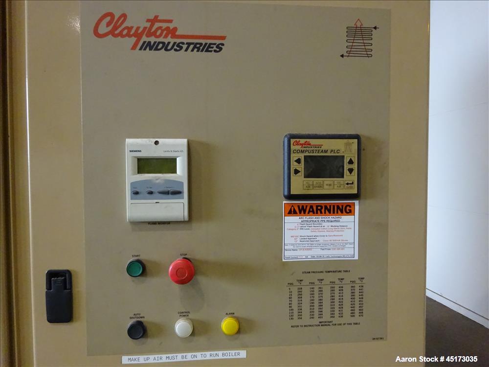 Used Clayton Industries Steam Generator, Model EG-504-1-FMB.
