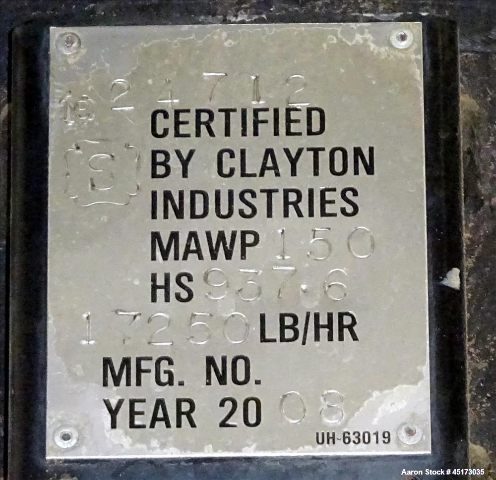 Used Clayton Industries Steam Generator, Model EG-504-1-FMB.