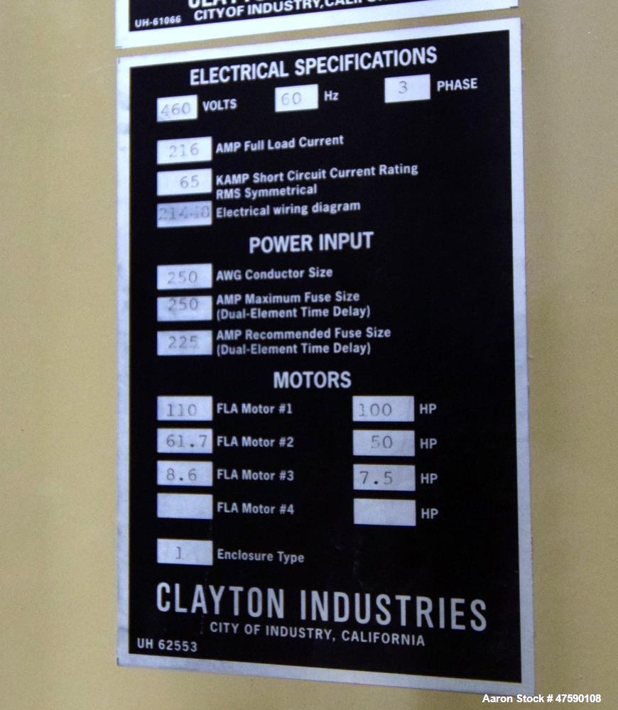 Unused- Clayton Industries E Series Steam Generator With Fiber Metal Burner