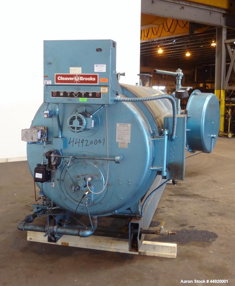 Used Cleaver Brooks Gas Fired Hot Water Packaged Fire Tube Boiler, Model CB-700