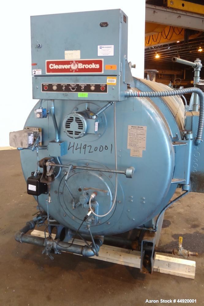 Used Cleaver Brooks Gas Fired Hot Water Packaged Fire Tube Boiler, Model CB-700