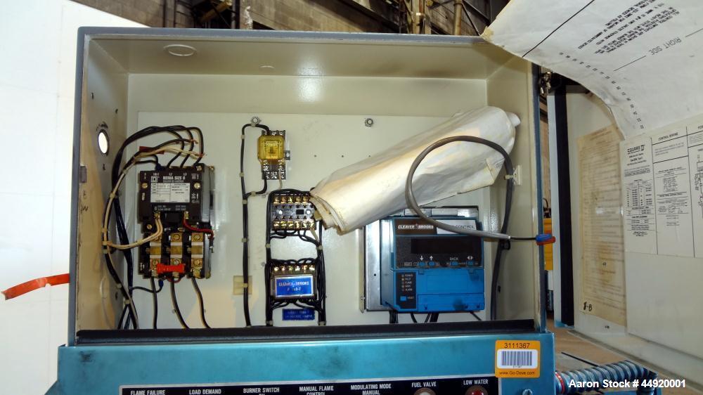 Used Cleaver Brooks Gas Fired Hot Water Packaged Fire Tube Boiler, Model CB-700