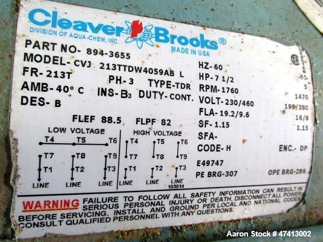 Used Cleaver Brooks 500HP Packaged Steam Boiler