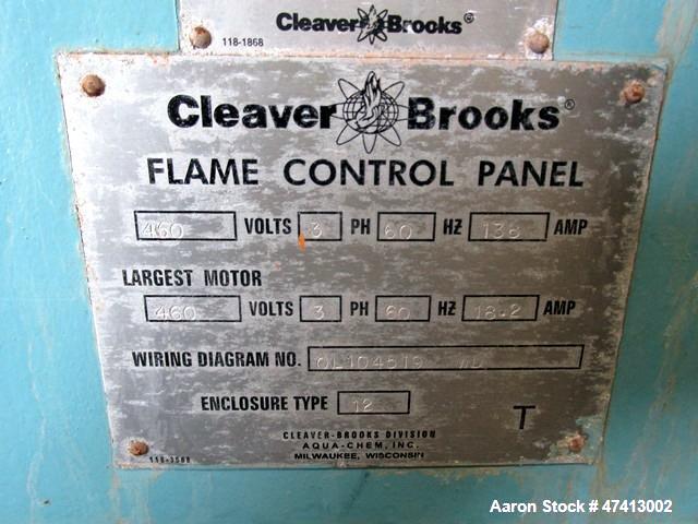 Used Cleaver Brooks 500HP Packaged Steam Boiler