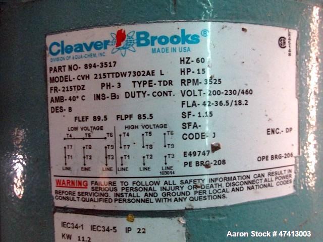 Used Cleaver Brooks 500HP Packaged Steam Boiler