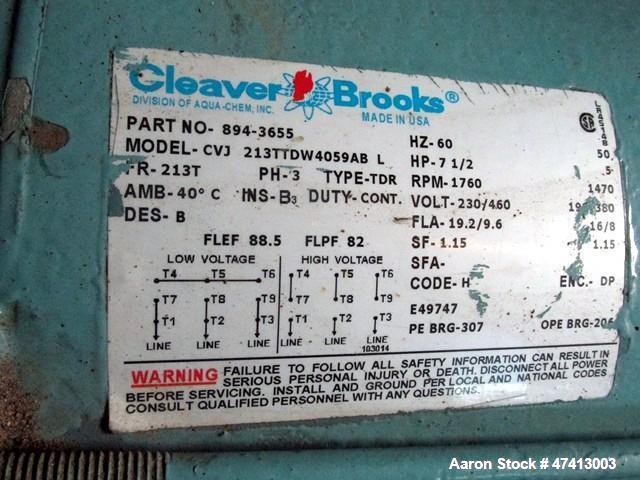 Used Cleaver Brooks 500HP Packaged Steam Boiler