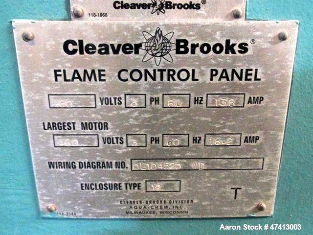 Used Cleaver Brooks 500HP Packaged Steam Boiler
