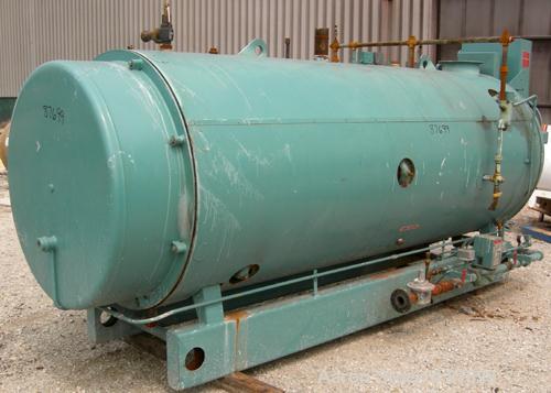 USED: Cleaver Brooks packaged firetube boiler, model CB700-80. 80 hp, input 3,350,000 btu/hour. 2760#/hour of steam at 212 deg F, 400 square feet heating surface fireside, 441 waterside, 150 psig des...