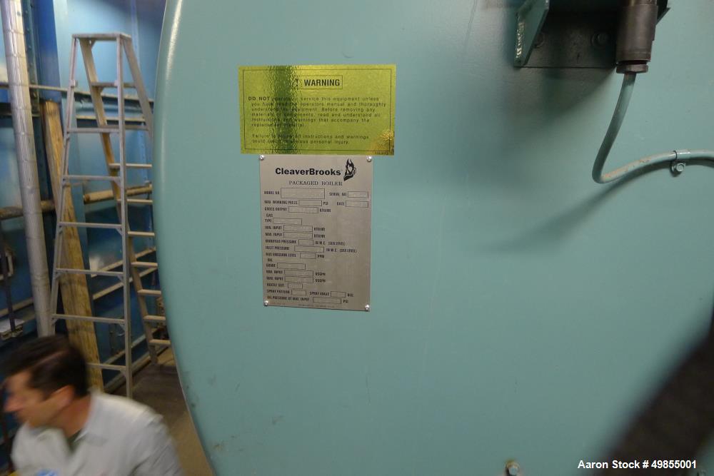 Used Cleaver Brooks Boiler, Model CBEXE 200500
