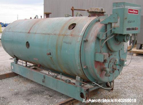 Used Cleaver Brooks Packaged Firetube Boiler, Model CBH700-70. 70 hp, input 2,930,000 btu/hr. For use with natural gas. 2415 lb/hr of steam at 212 deg F. 350 square feet heating surface fireside, 388...