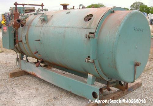 Used Cleaver Brooks Packaged Firetube Boiler, Model CBH700-70. 70 hp, input 2,930,000 btu/hr. For use with natural gas. 2415 lb/hr of steam at 212 deg F. 350 square feet heating surface fireside, 388...