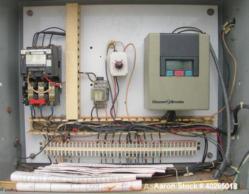 Used Cleaver Brooks Packaged Firetube Boiler, Model CBH700-70. 70 hp, input 2,930,000 btu/hr. For use with natural gas. 2415 lb/hr of steam at 212 deg F. 350 square feet heating surface fireside, 388...