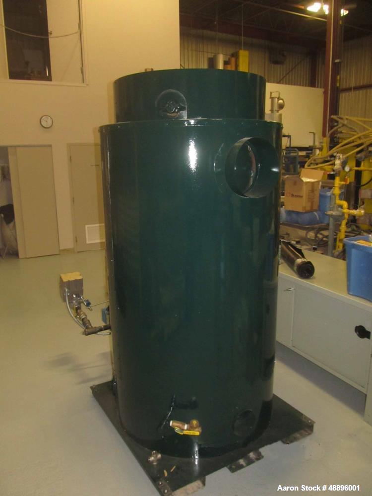 Used-Columbia Vertical, Tubeless, 3 Pass Design Steam Boiler, Model CT-35.