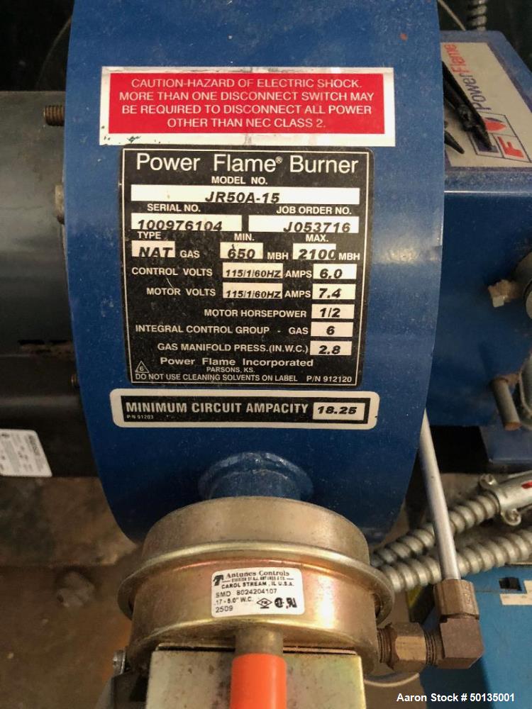 Used- Columbia Boiler, Model CT-50.