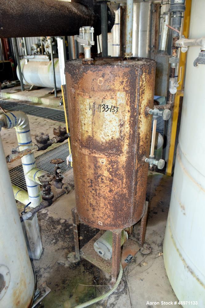 Used Fulton Fuel Fired Steam Boiler, Model FB-015-A. Boiler hp 15, 150 psi, rated 518 pound per hour, Includes control panel, and a boiler return system with pump. National Board# 78698, built 1997.