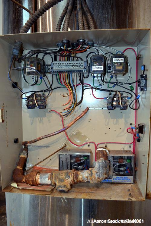 Used Fulton Gas Fired Steam Boiler, Model FB-A-030