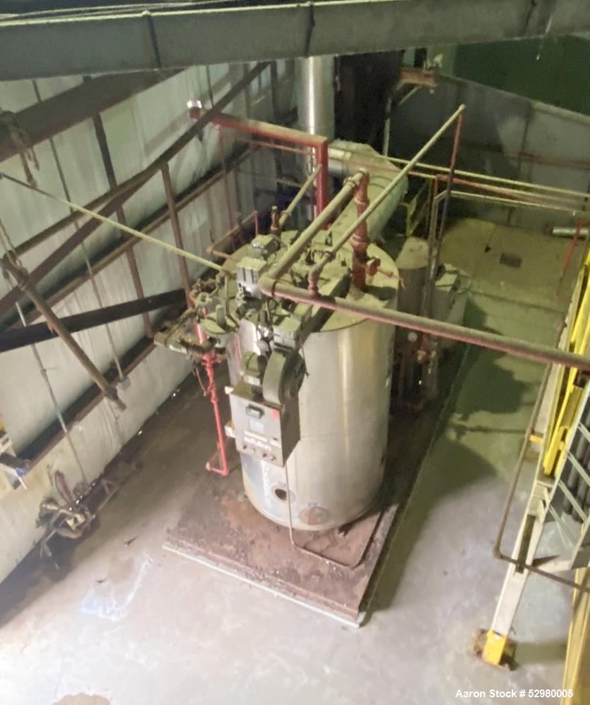 Used Fulton Fuel-Fired Steam Boiler, Model ICS60. Rated 2070 lbs/hour at 60hp. Natural gas.