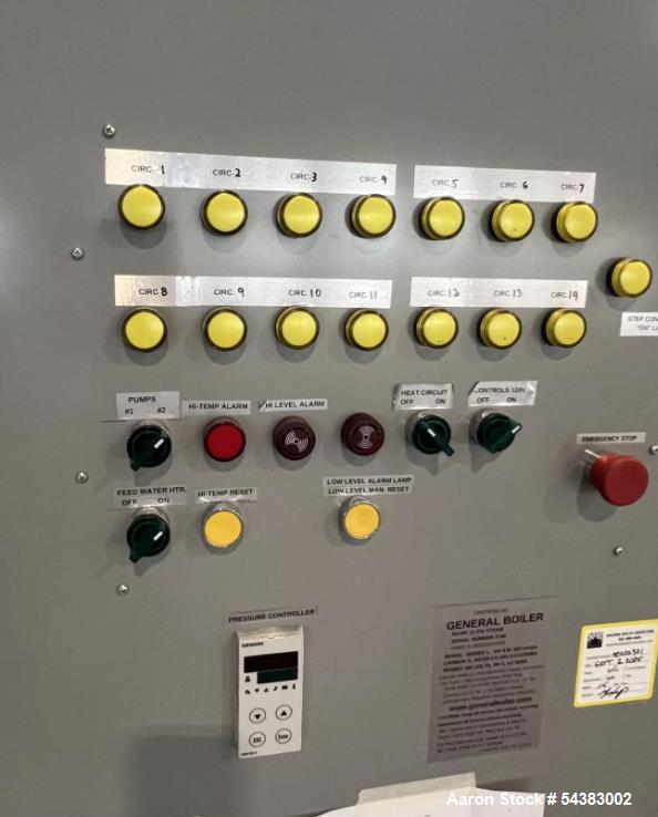 Used Electrically Heated Boiler, General Boiler, 15 psi.