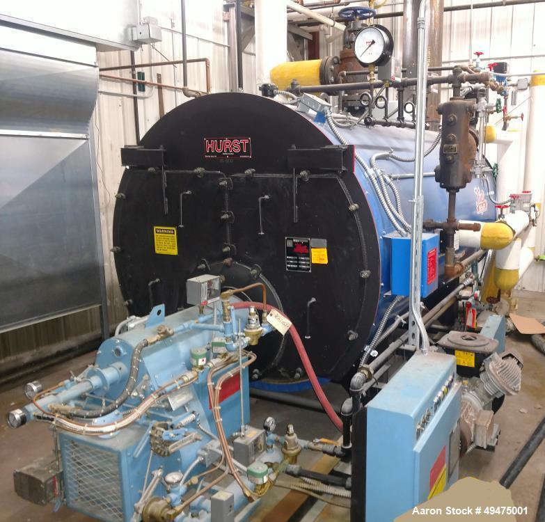 Used Hurst Firetube Boiler, Model S400GO10015
