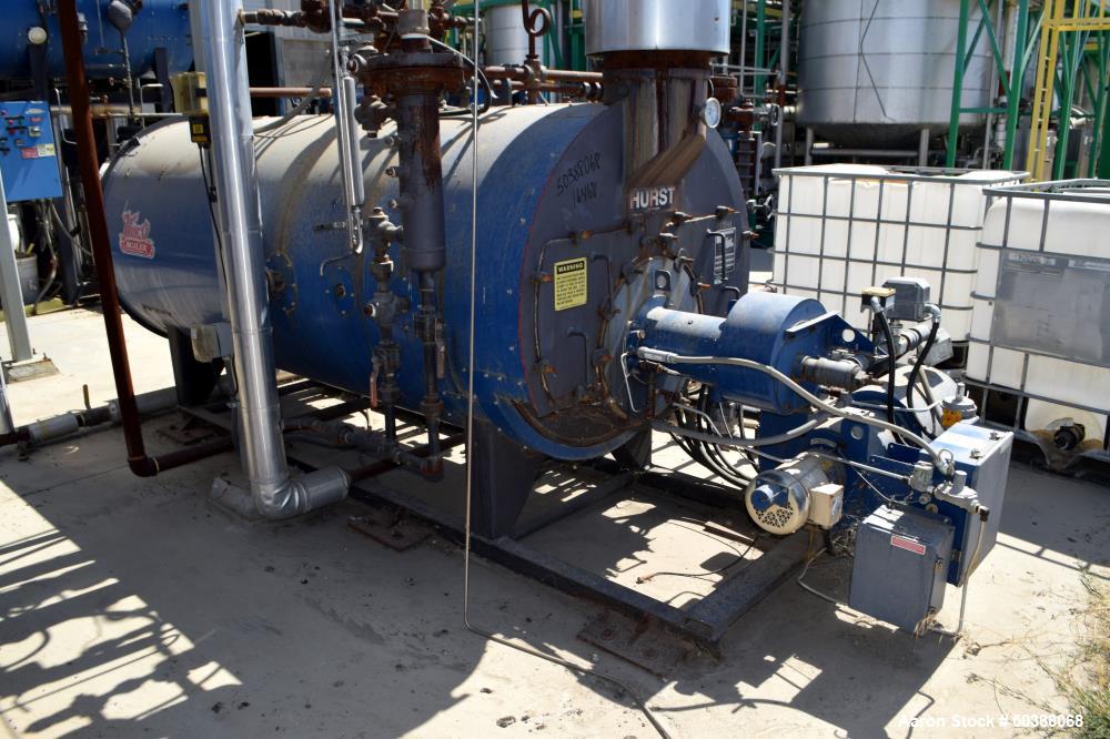 Used Hurst Boiler, 205 Square Feet Heating Surface. 1725 Steam Pounds per hour, maximum working pressure 300 psi. Serial# S205-300-1, National Board# 17206, built 2011. Includes a Power Flame Burner,...