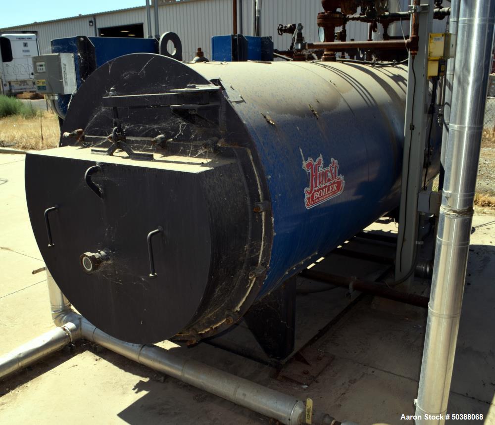 Used Hurst Boiler, 205 Square Feet Heating Surface. 1725 Steam Pounds per hour, maximum working pressure 300 psi. Serial# S205-300-1, National Board# 17206, built 2011. Includes a Power Flame Burner,...