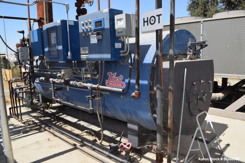 Used Hurst Boiler, 417 Square Feet Heating Surface. 4313 Steam Pounds per hour, maximum working pressure 300 psi. Serial# S417-300-1, National Board# 17575, built 2011. Includes a Power Flame Burner,...