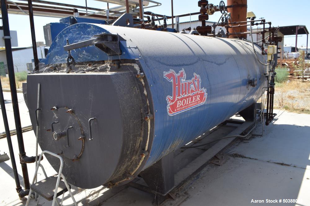 Used Hurst Boiler, 417 Square Feet Heating Surface. 4313 Steam Pounds per hour, maximum working pressure 300 psi. Serial# S417-300-1, National Board# 17575, built 2011. Includes a Power Flame Burner,...