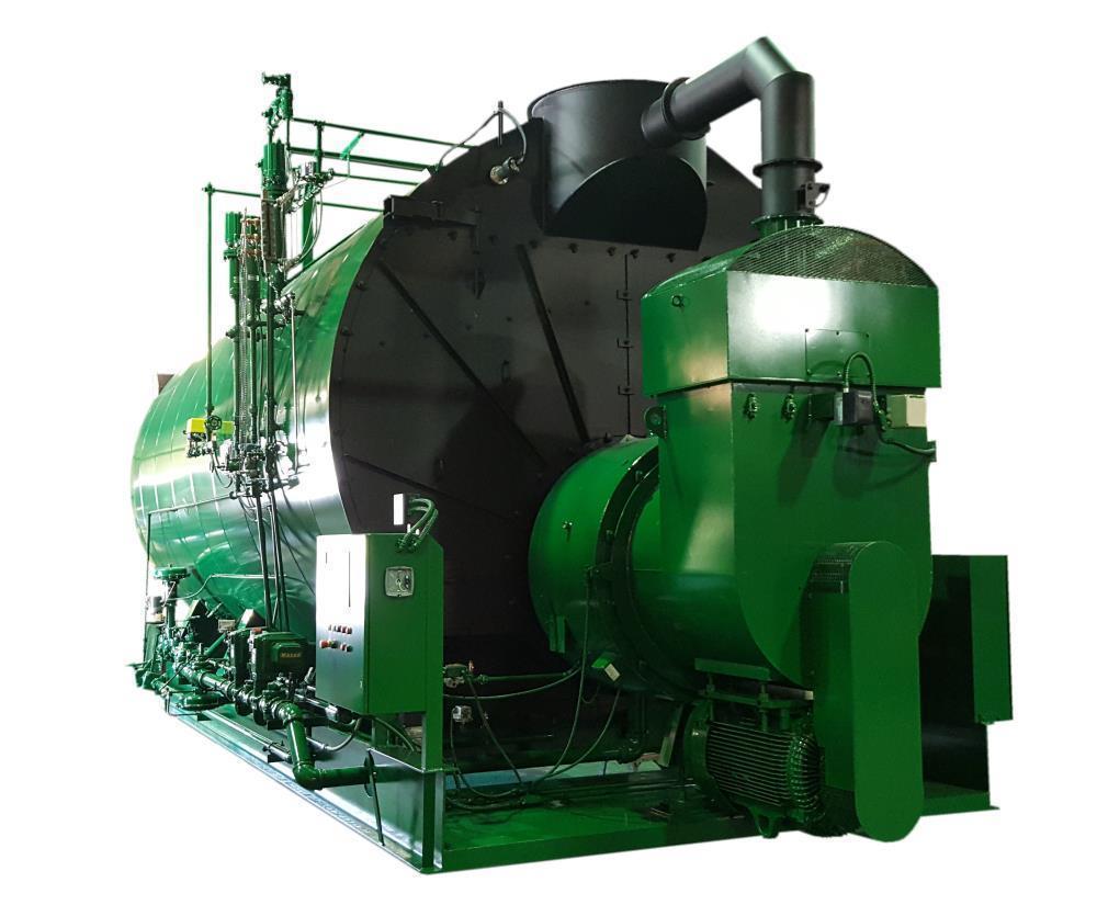 Unused- Johnston Series 509 Boiler, Model PFTA200-3G15S. Natural gas firetube steam generator, 15 PSIG pressure having a nominal rated capacity of 200hp (6900 lbs/hr of dry saturated steam). 460v ele...