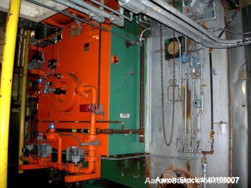 Used:  E Keeler water tube boiler, 40,000 pounds an hour at 200 psig design pressure. WWHS 494, BHS 2976. Built 1975.