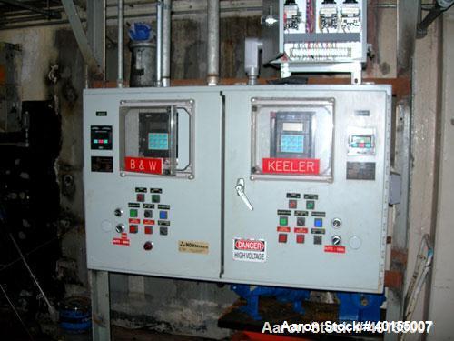 Used:  E Keeler water tube boiler, 40,000 pounds an hour at 200 psig design pressure. WWHS 494, BHS 2976. Built 1975.