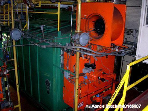 Used:  E Keeler water tube boiler, 40,000 pounds an hour at 200 psig design pressure. WWHS 494, BHS 2976. Built 1975.