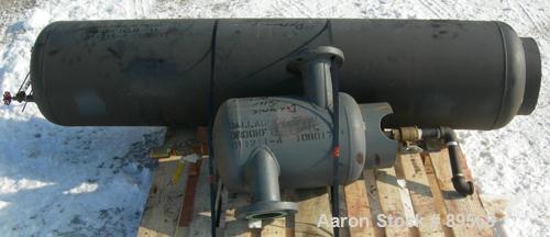 Used Kewanee Boiler, Model M-135-KGO. 1350 MBH, 40.3 hp, 15 lb steam, heating surface 180 square feet. Max 1688 MBH. XP rated. Mounted on a carbon steel base.