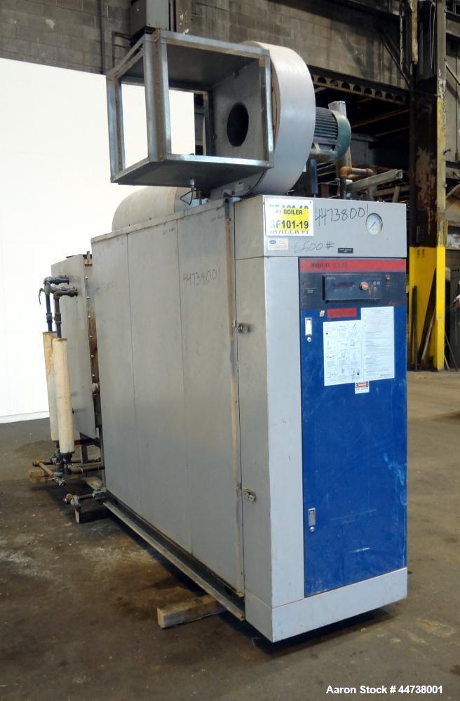Used Miura Natural Gas Fired Steam Boiler, Model LX-100, Serial# 46S421417. Utilization horsepower 100, heating surface 248 square feet, maximum pressure 170 psi, design temperature 400 degrees F., m...