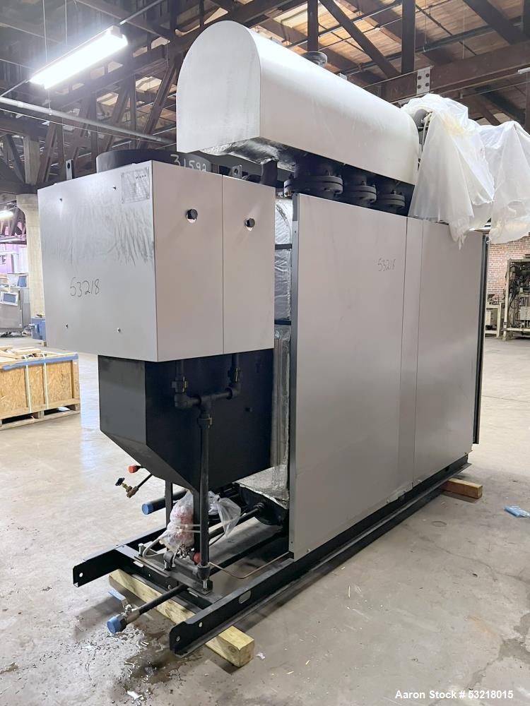 Used Miura LX Gas Fired Steam Boiler, Model LX-150 SG-07. 150HP. Maximum pressure 170 psi. Maximum steaming capacity 5,175 lb/hr. Heating surface area 388 square feet. Design temperature 400 degrees ...