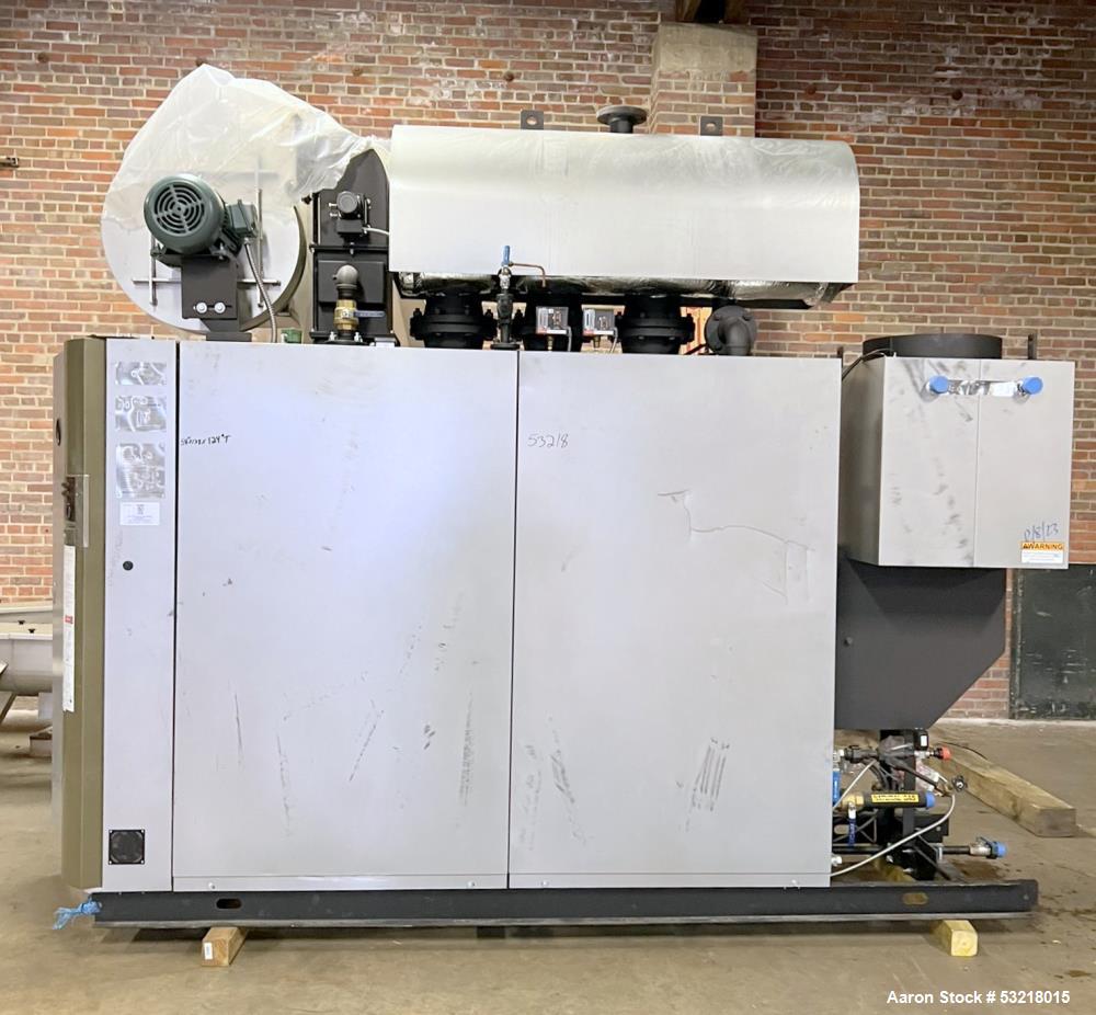 Used Miura LX Gas Fired Steam Boiler, Model LX-150 SG-07. 150HP. Maximum pressure 170 psi. Maximum steaming capacity 5,175 lb/hr. Heating surface area 388 square feet. Design temperature 400 degrees ...