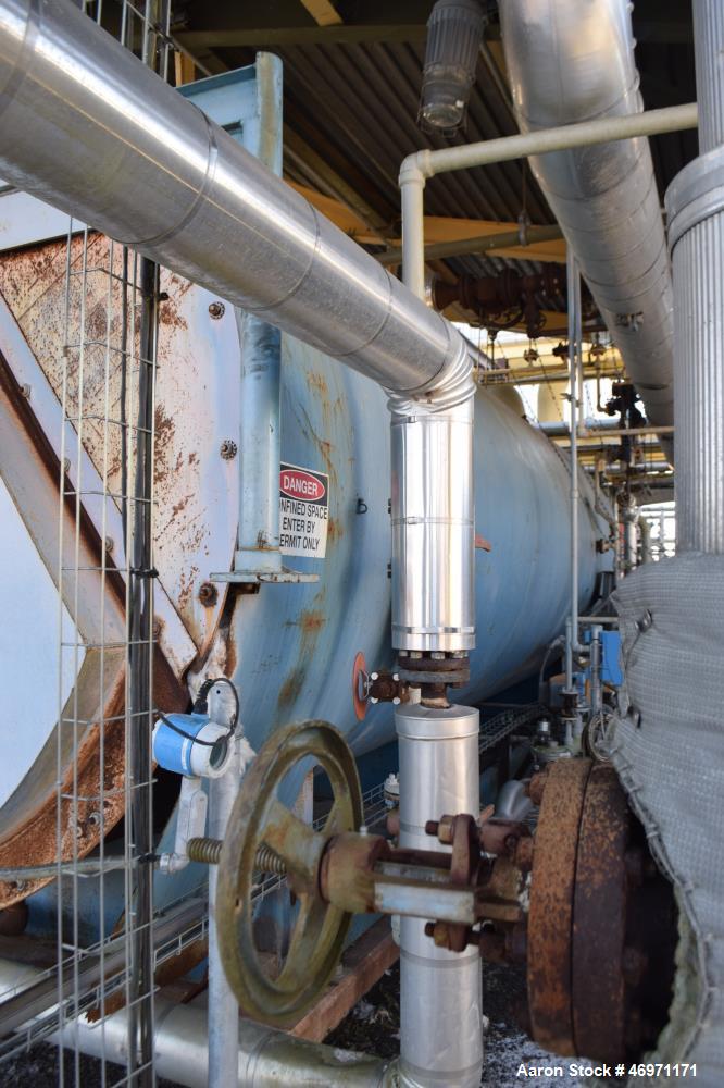 Used York Shipley Donlee Technologies 700HP Boiler, Model SPH-700-N/2. Maximum working pressure steam 300, heating surface 3500, maximum steam capacity 27,600 pounds an hour. National Board# 27714, s...
